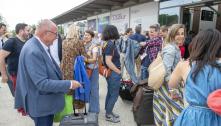 Vendredi Arrivée du train des auteurs